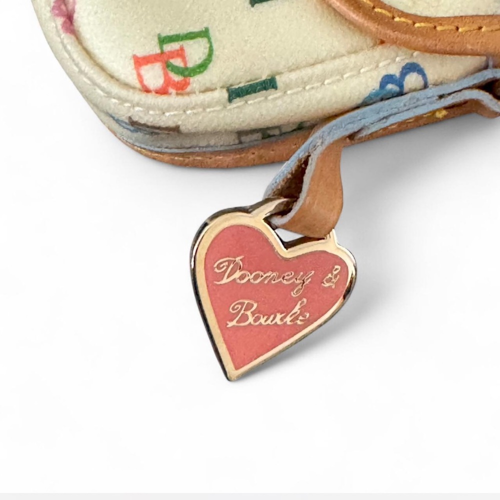 Dooney & Bourke Monogram Collection Vintage Logo Wristlet Y2K Millennial Fairy - Picture 4 of 7